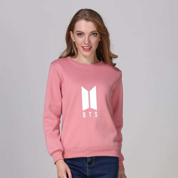 Bts Sweatshirts Pink Bts Love Yourself Sweatshirt Pink Top