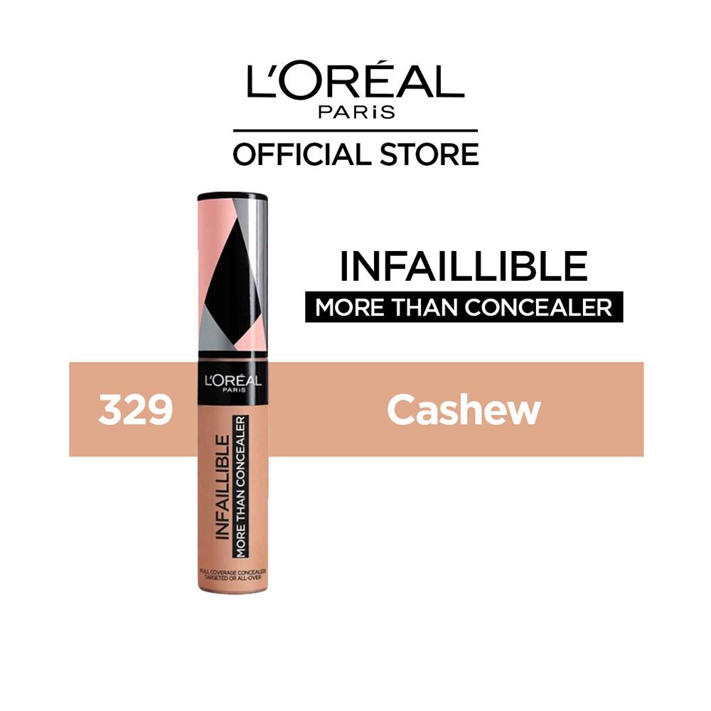 L'Oreal Paris Infallible More Than Concealer, 329, Cashew - Front View