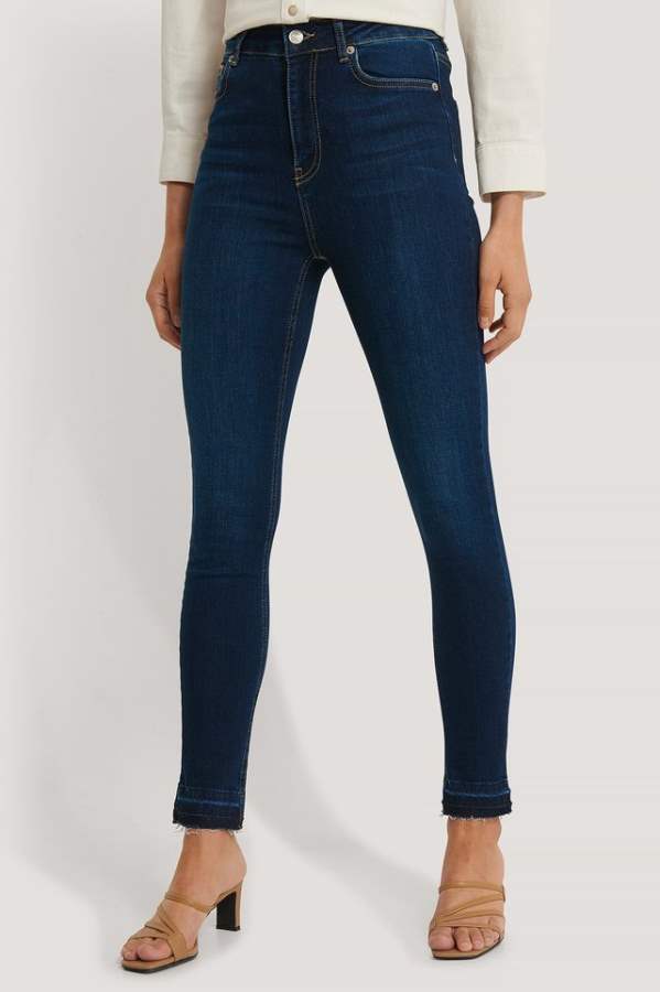 Super Skinny Fit Mid-Rise Clean Look Stretchable Jeans  - Right Side View - AceCart