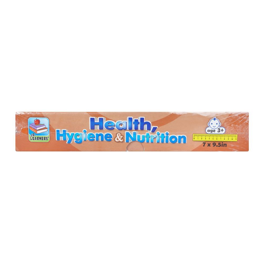 Flash Cards With Pictures Health/Hygiene & Nutrition, Large 7 X 9.5 Inches, For 3+ Years
