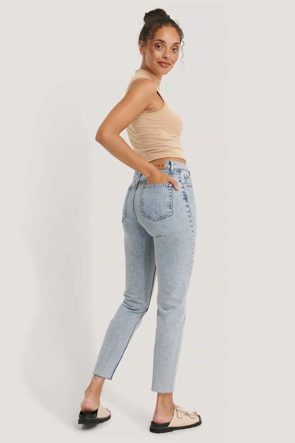 Lola Slim Fit Mid-Rise Clean Look Stretchable Jeans  - Back View - AceCart