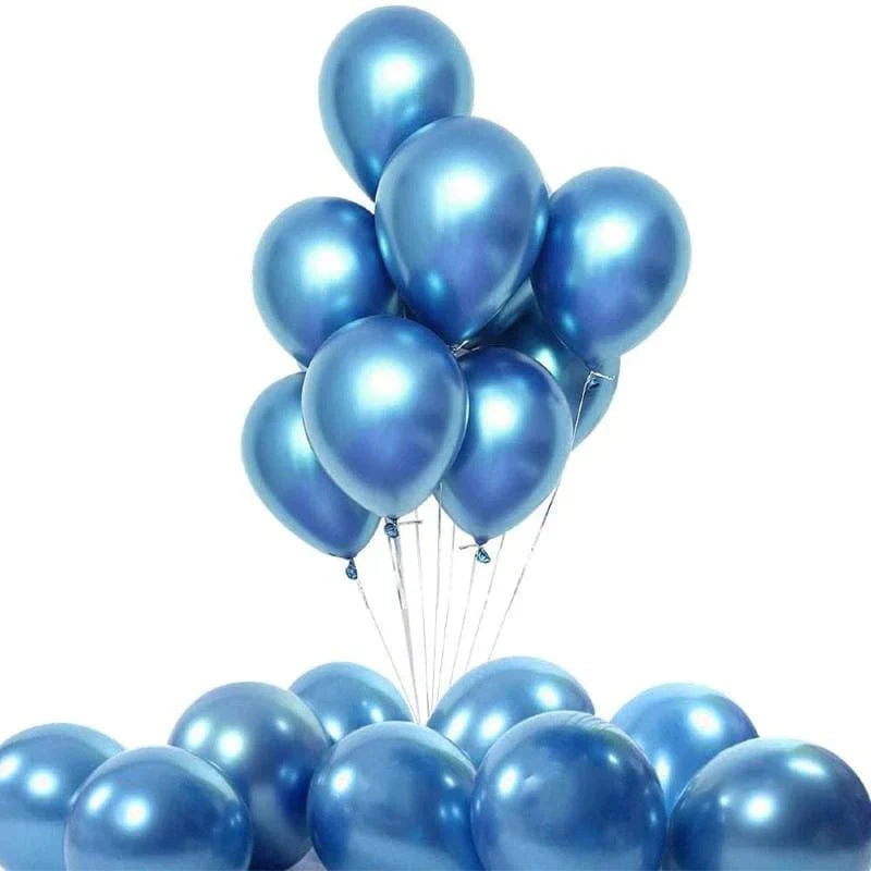 Balloons Metallic Blue 50 Balloons - AceCart