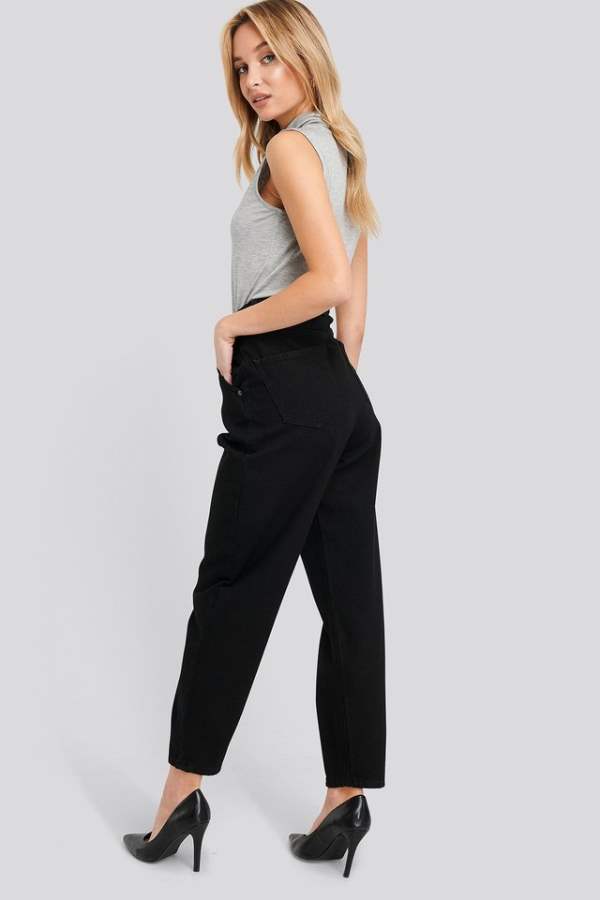 Straight Fit Mid-Rise Low Stretchable Jeans - Back View - AceCart