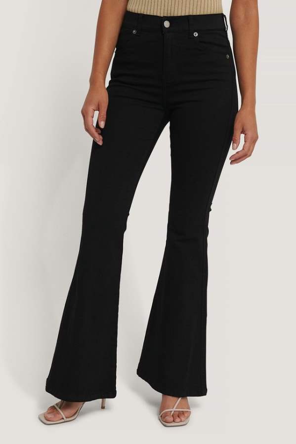 Flare Fit Mid-Rise Low Stretchable Jeans  - Side View - AceCart