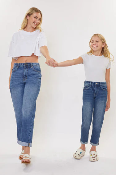 Halo Mid Rise Mother Daughter Duo Jeans