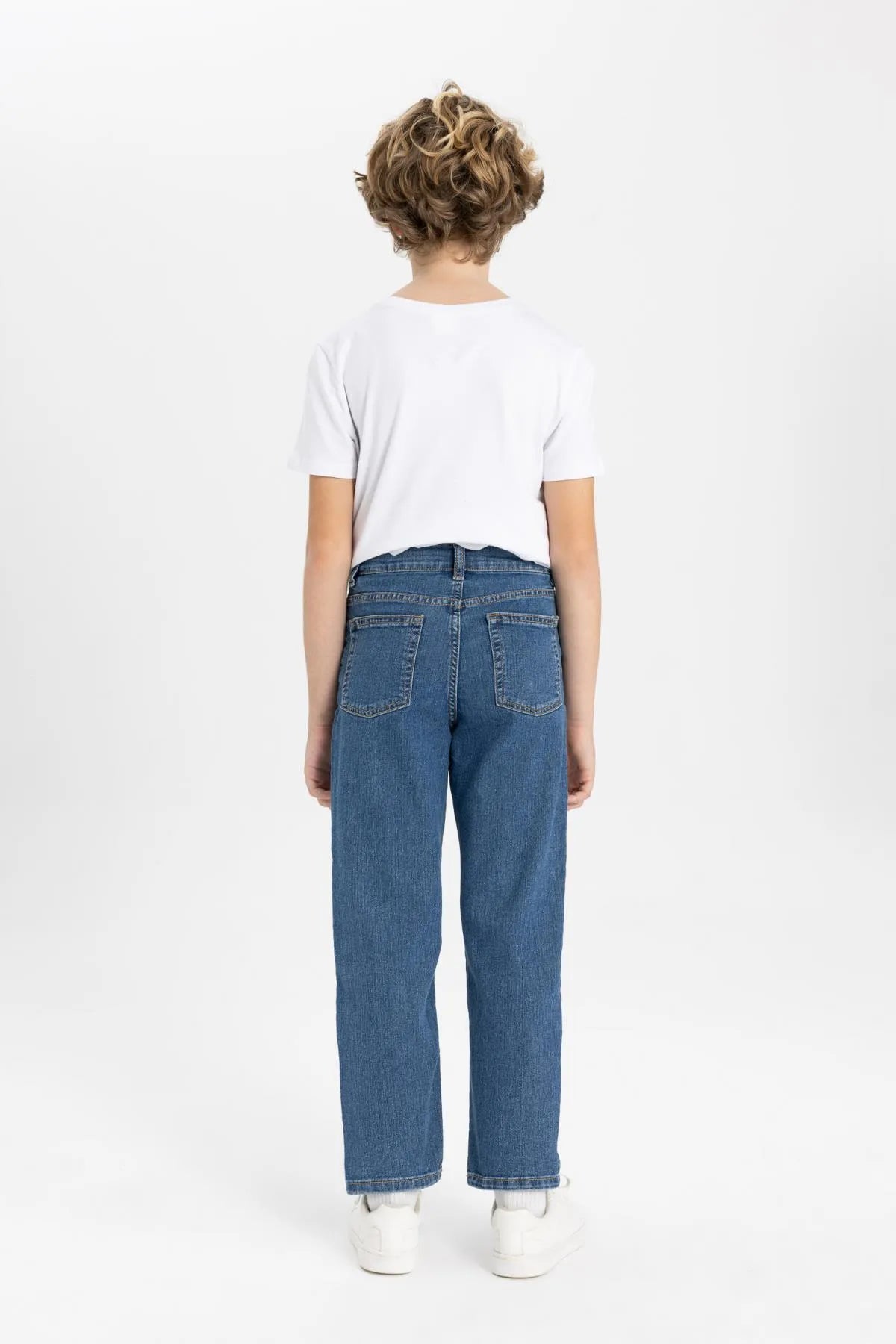 Boy's Loose Fit Standard Leg Jean Trousers