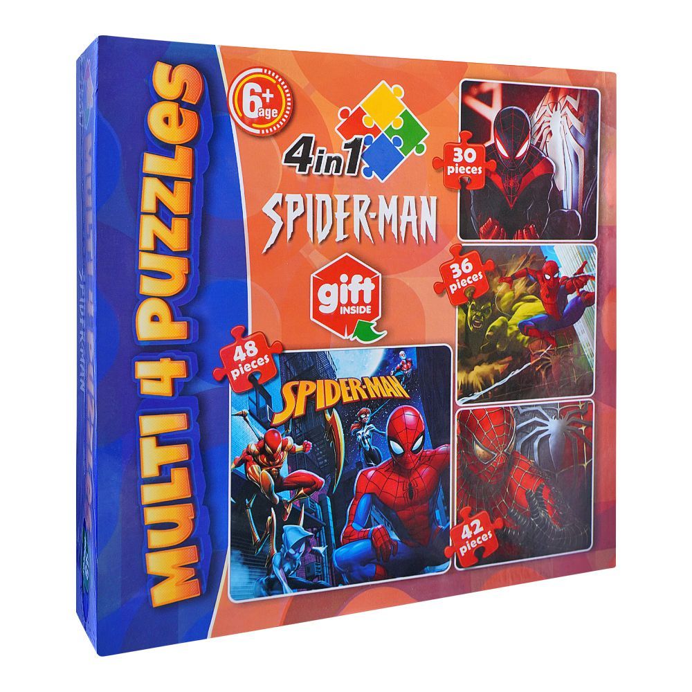 Buy Multi Puzzles 4-In-1 Spider-Man Online In Pakistan AceCart