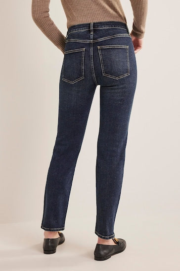 Boden Blue Mid Rise Cigarette Jeans - Stylish Women's Jeggings - Available In Blue