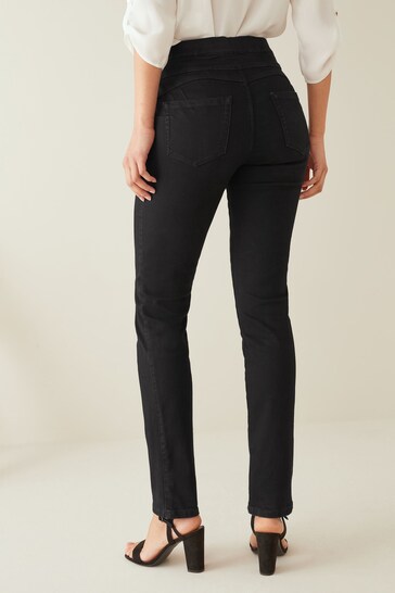Super Stretch Soft Sculpt Pull-On Slim Leggings - Stylish Women's Jeggings - Available In Black
