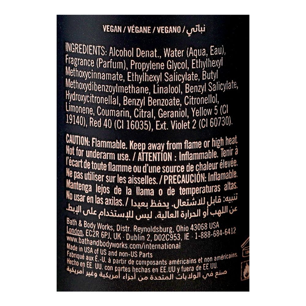 Bath & Body Works Into The Night Fine Fragrance Mist, Vegan, 236ml