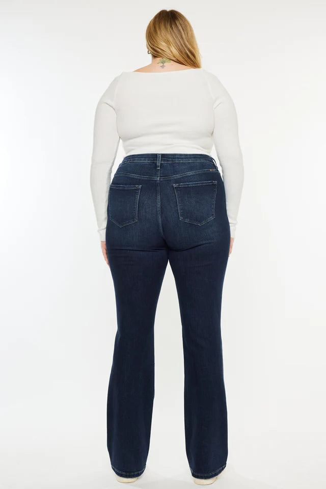 Davina High Rise Bootcut Jeans (Plus Size)