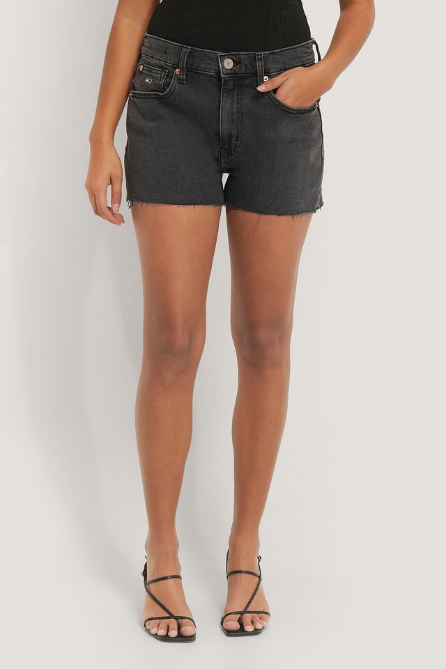 Denim Hotpants By Ace Black For Womens  - Left Side View - AceCart