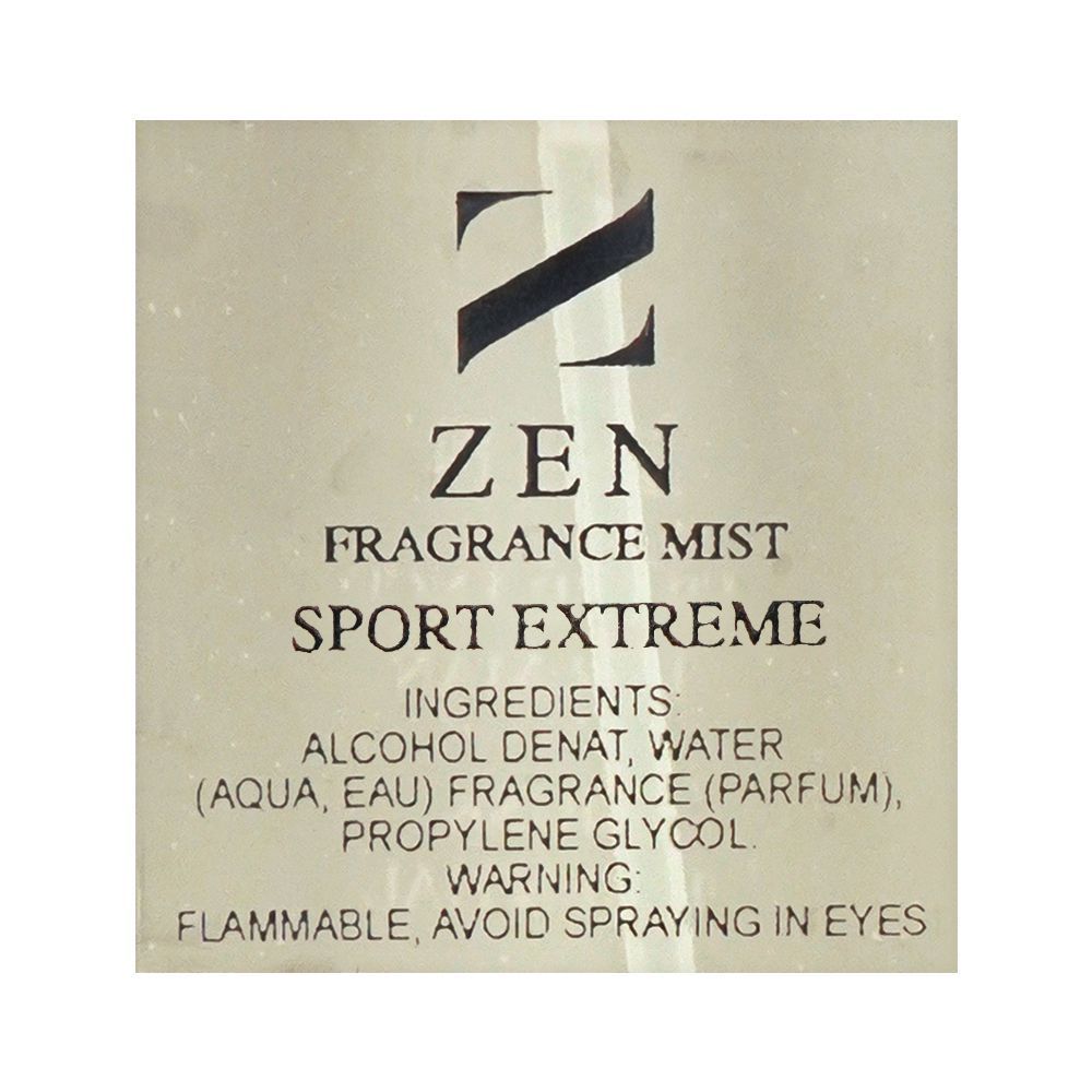 Zen Fragrance Mist For Men Sport Extreme, 250ml