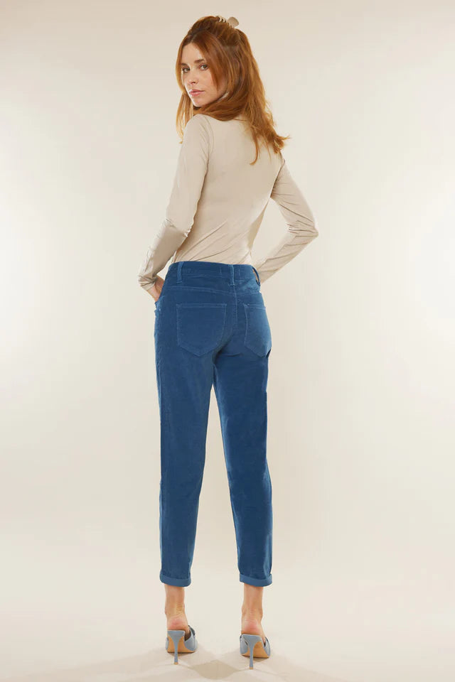 Leah High Rise Corduroy Mom Jeans
