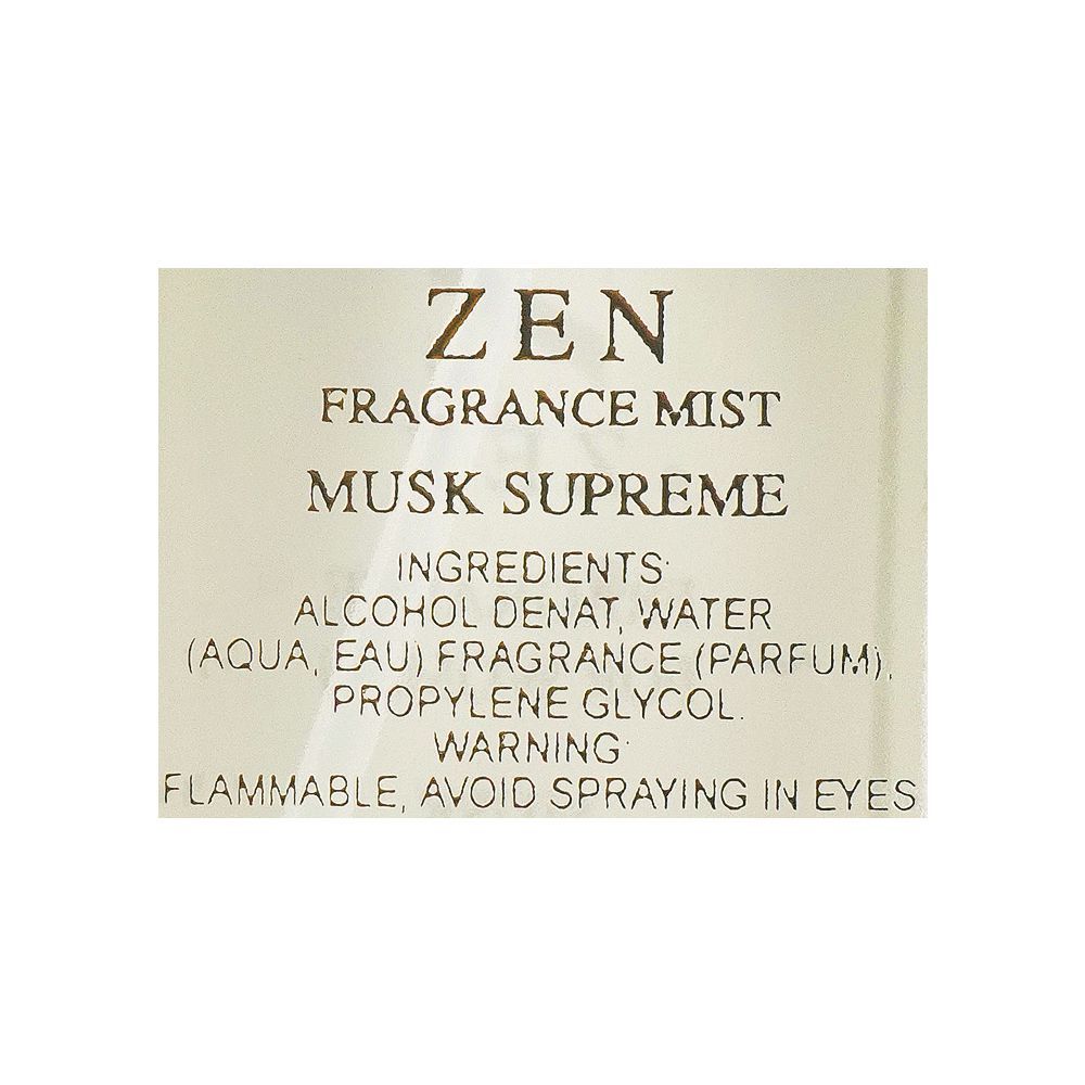 Zen Musk Supreme Woman Fragrance Mist, 250ml