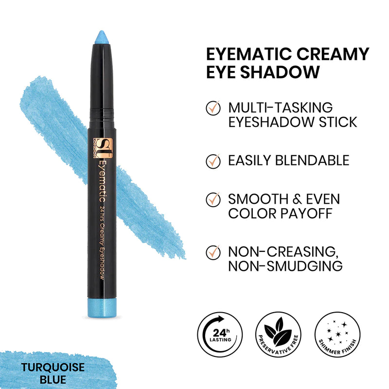 ST London - Eyematic Creamy Eye Shadow Turquoise - AceCart