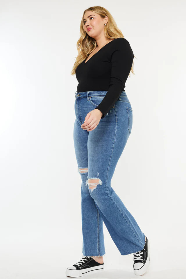 Sunflower High Rise Bootcut Jeans For Ladies( Plus Size)
