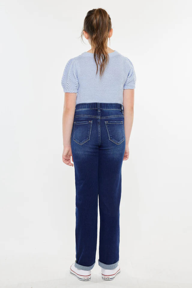 Milly Mid Rise Straight Kids Jeans