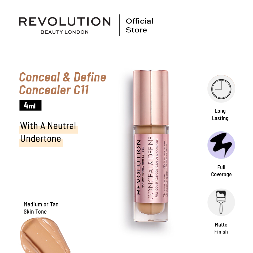 Makeup Revolution London - Conceal and Define Concealer C11 - AceCart