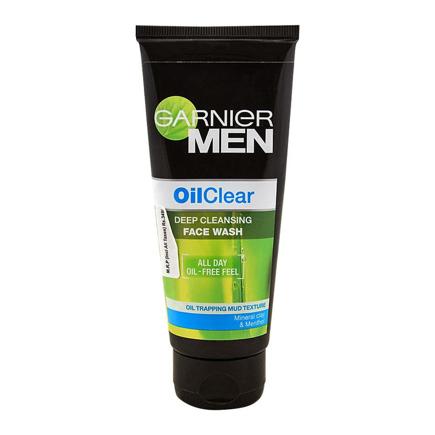 Garnier Men Oil Clear Deep Cleansing Face Wash - 100 Ml - Front View