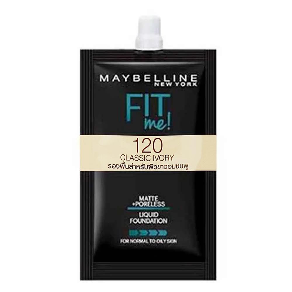 Maybelline Fit Me Matte+Poreless 120 Classic Ivory 5ml (Sachet)