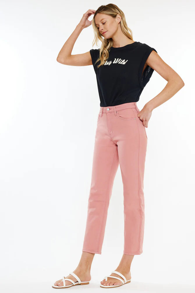 Zandria Ultra High Rise 90's Straight Leg Jeans