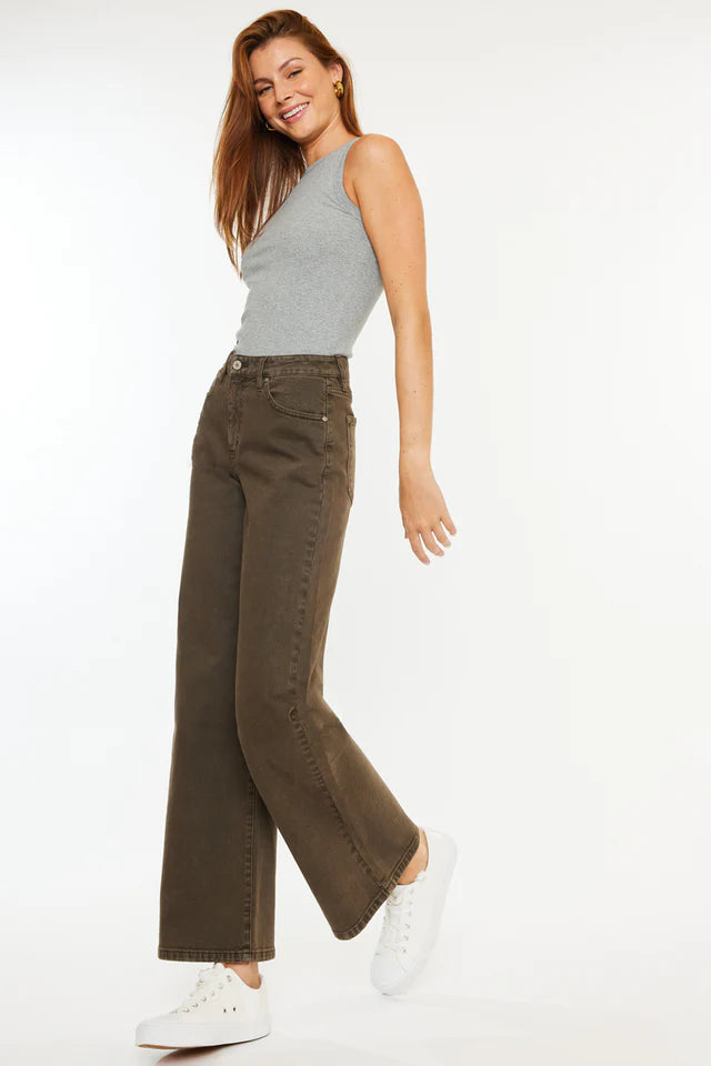 Aveline High Rise Wide Leg Jeans