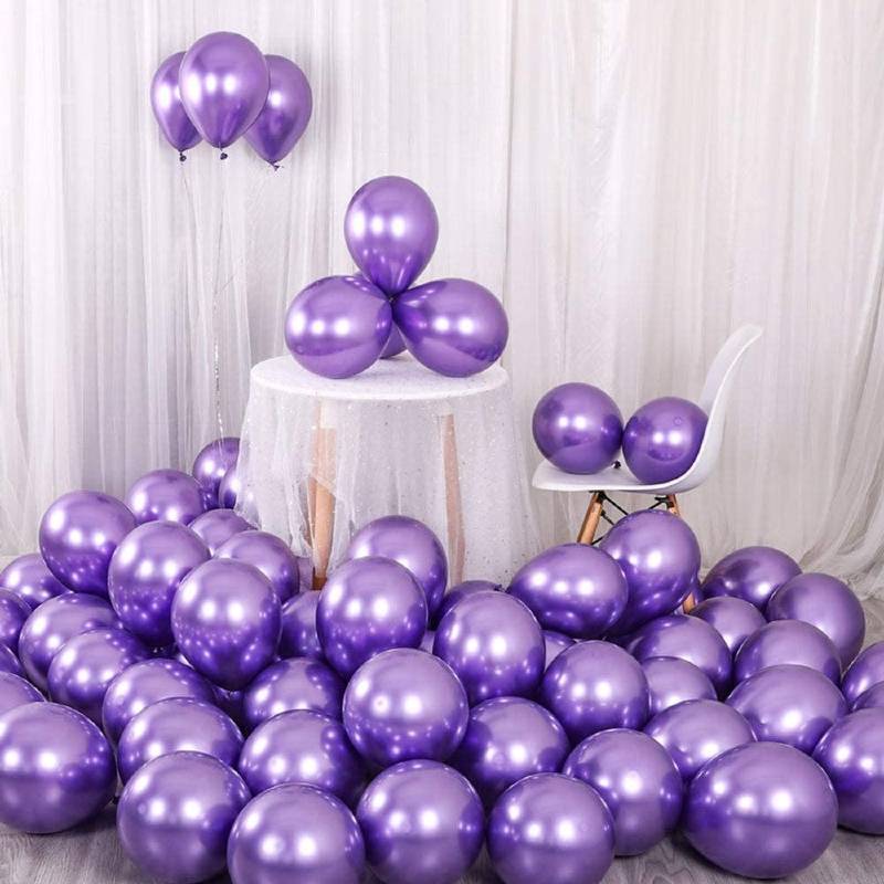 Balloons Metallic Violet - Dark Purple 25 Balloons - AceCart