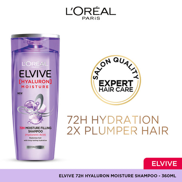 L'Oreal Elvive Hyaluron Shampoo 360Ml - Front View