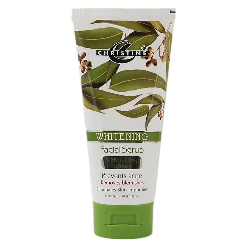 Christine Whitening Facial Scrub Tea Tree 150ml - Front View