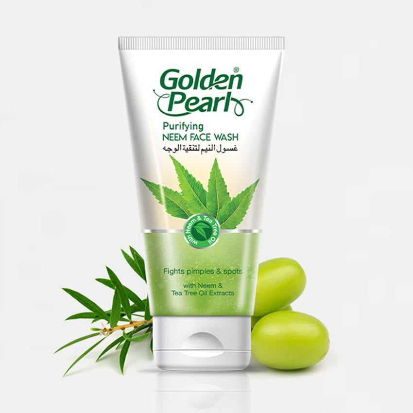Golden Pearl Active Neem Face Wash, 150ml - Front View