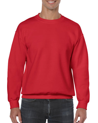Red Plain Fleece Full Sleeves Pull Over Sweatshirt For Men & Women