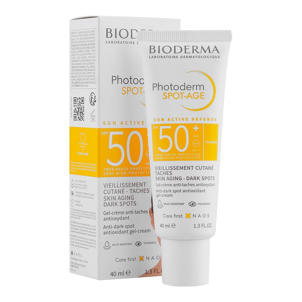 Bioderma Photoderm Spot-Age SPF50+ Very High Protection Gel Cream, 40ml - Front View
