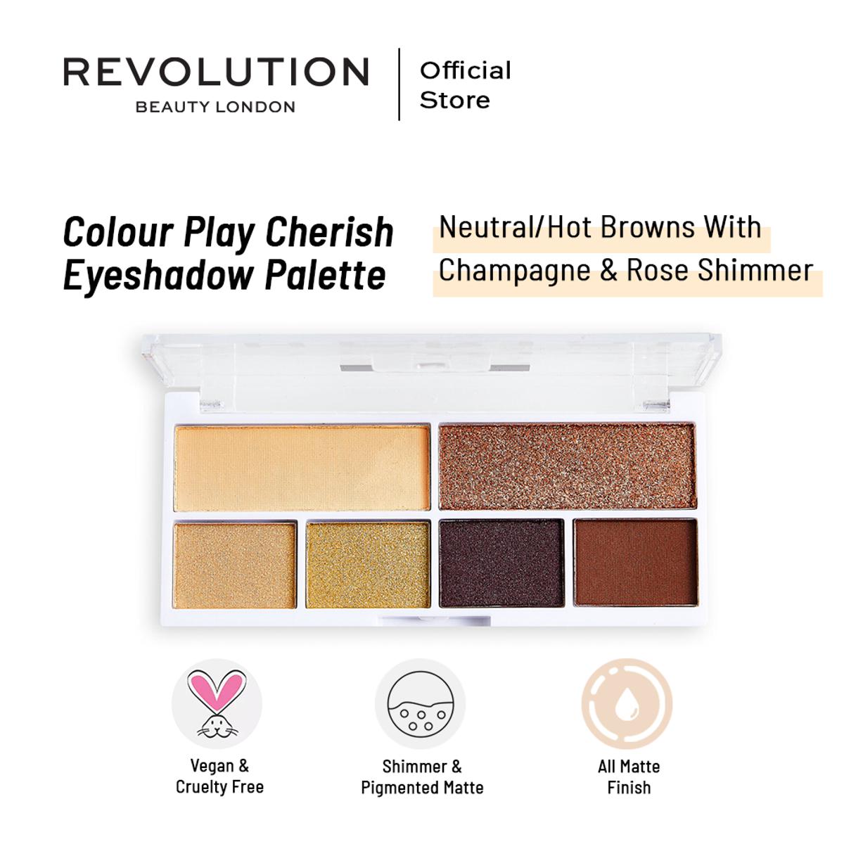 Relove By Revolution Colour Play Cherish Eyeshadow Palette - AceCart
