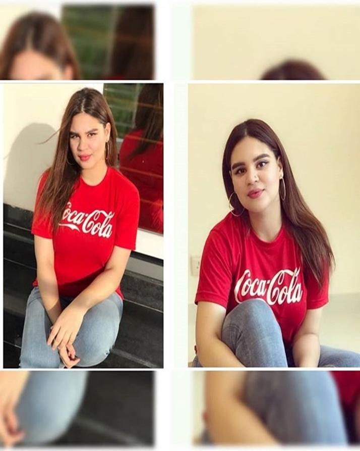 Red Coca Cola Printed T-Shirt For Her - Front View - AceCart