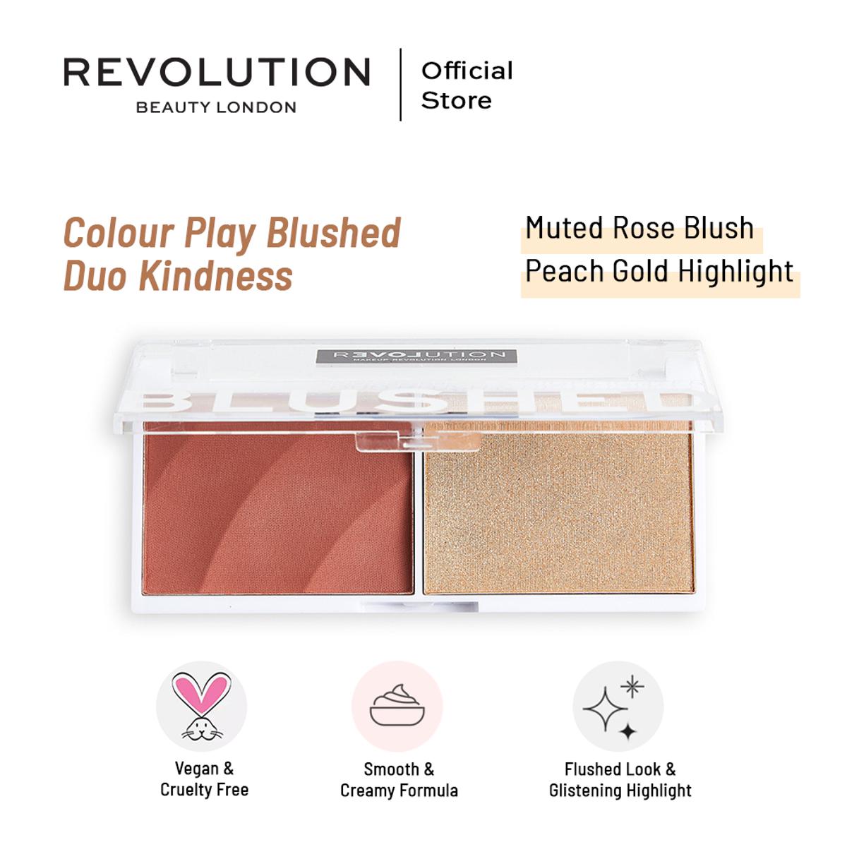Makeup Revolution London - Relove By Colour Play Blushed Duo Kindness
