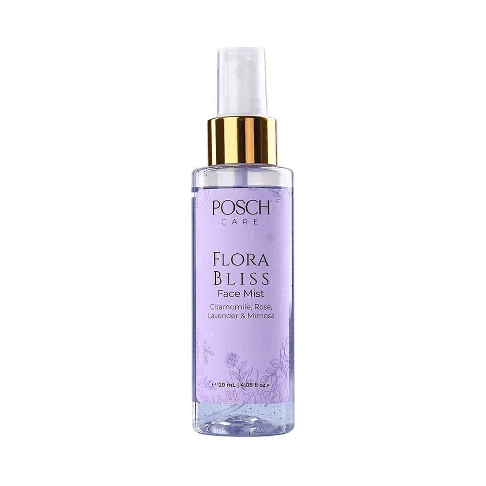 Posch Care Flora Bliss Chamomile, Rose, Lavender & Mimosa Face Mist, 120ml - Front View