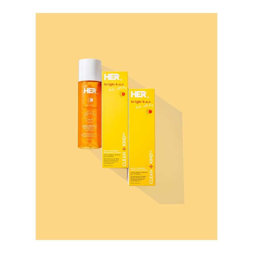 Her Beauty Bright B.A.E Halo All Day Daily Wakeup Radiance Tonic, 150ml - Front View