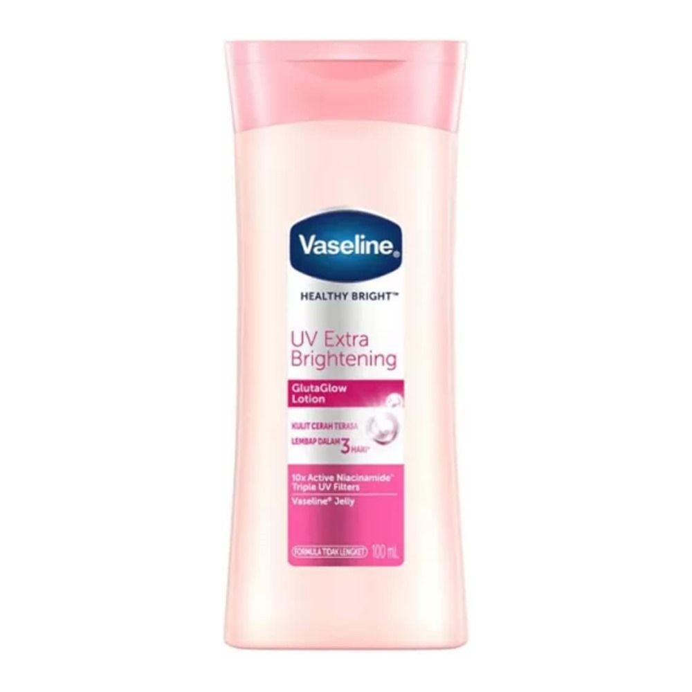 Vaseline Healthy Bright UV Extra Brightening GliutaGlow Lotion, Indonesia, 100ml - Front View