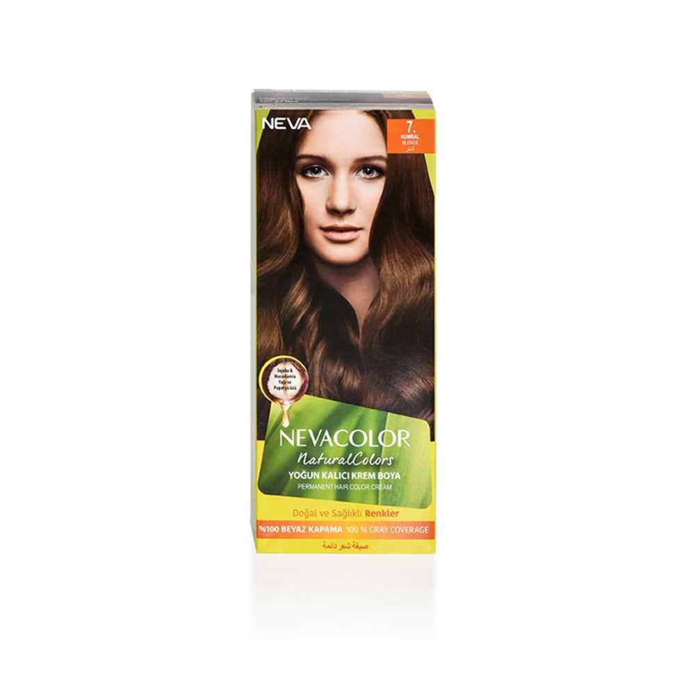Neva Hair Color, 50ml, Kit Pack No. 7 Blonde - Front View