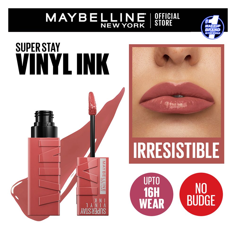 Maybelline New York Superstay Vinyl Ink Longwear Liquid Lipstick, 62 Irresistible - Front View