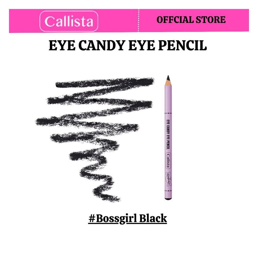 Callista Eye Candy Eye Pencil, Super Soft, High Coverage With Single Stroke, 07 BossGirl Black - Front View