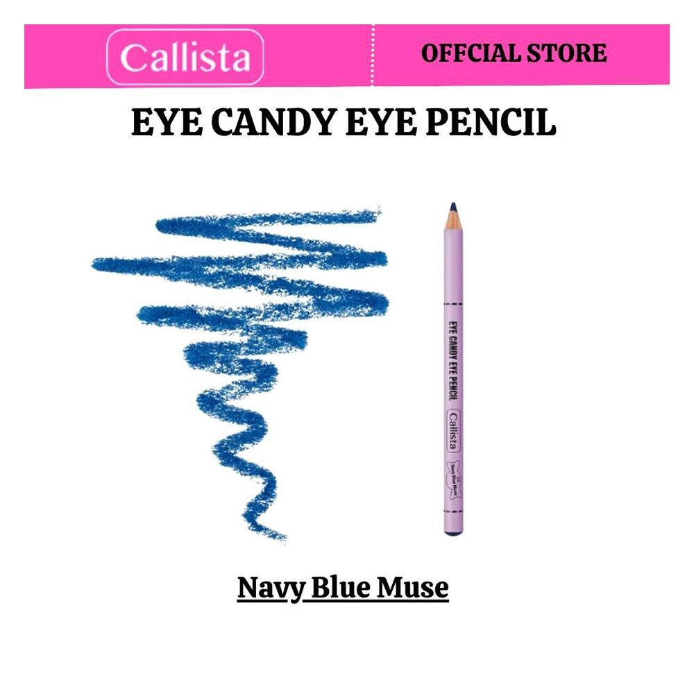 Callista Eye Candy Eye Pencil, Super Soft, High Coverage With Single Stroke, 06 Navy Blue Muse - Front View