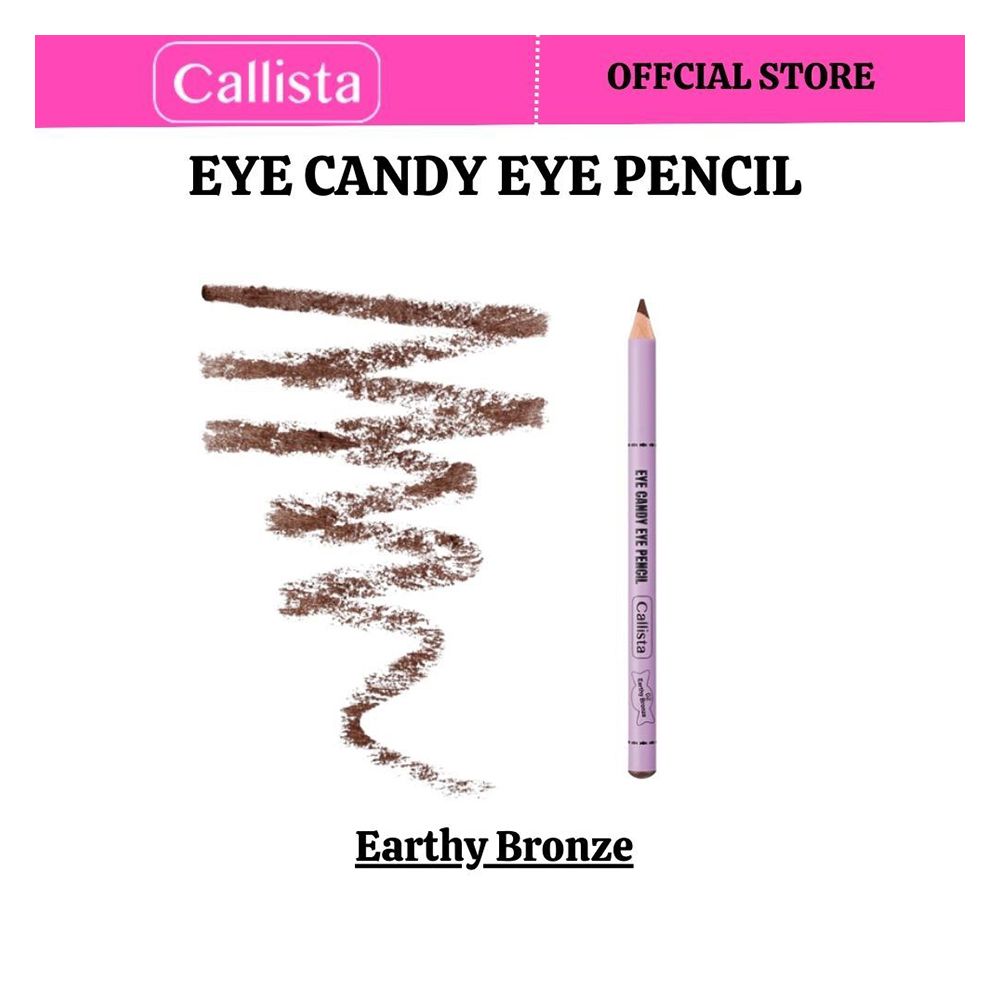 Callista Eye Candy Eye Pencil, Super Soft, High Coverage With Single Stroke, 02 Earthy Bronze - Front View
