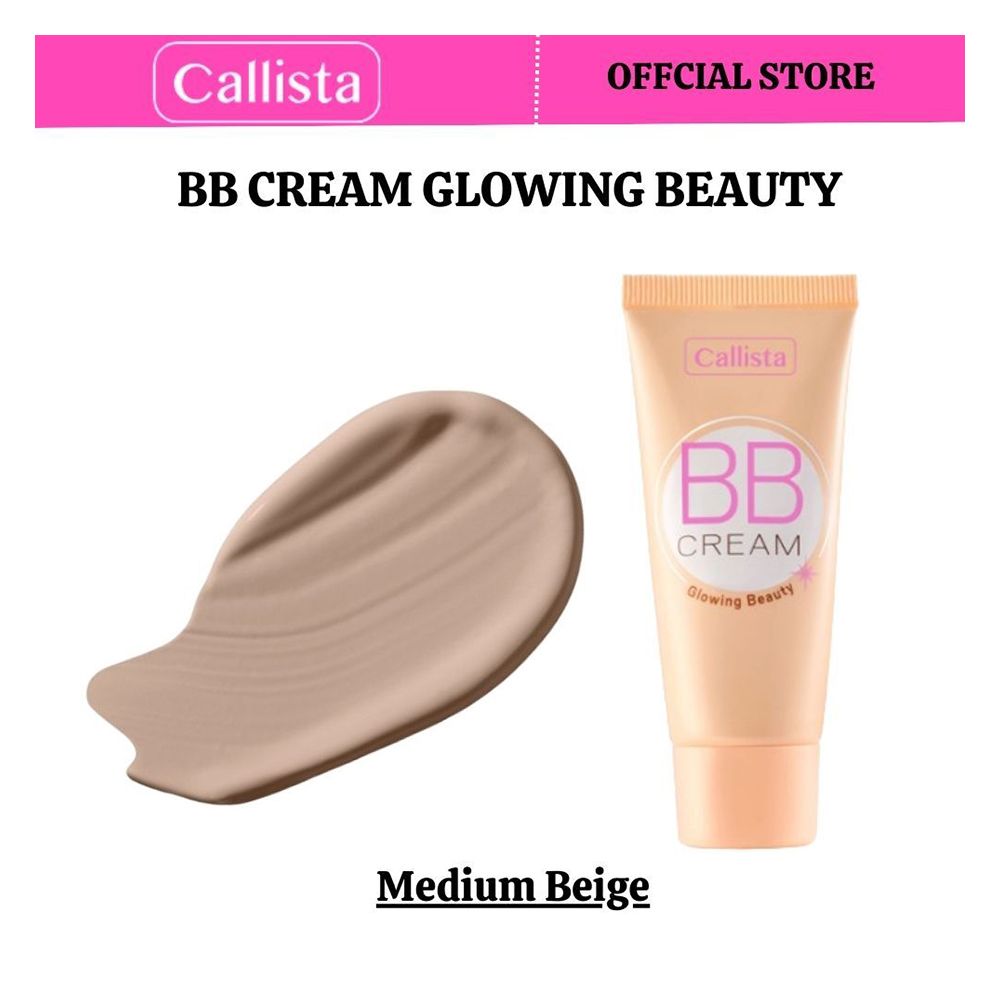 Callista BB Cream, For Glowing beauty, Non Comedogenic, SPF 15, 25ml, 130 Medium Beige - Front View