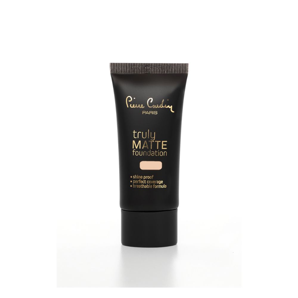 Pierre Cardin Paris Truly Matte Foundation, Shine Proof, Perfect Coverage, Breathable Formula, Fair 865 - Front View