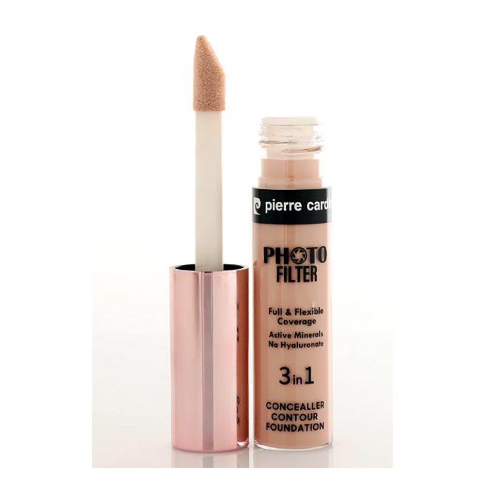 Pierre Cardin Paris Photofilter 3 In 1 Liquid Concealer, Foundation & Contour, Full & Flexible Coverage, Tan 823 - Front View