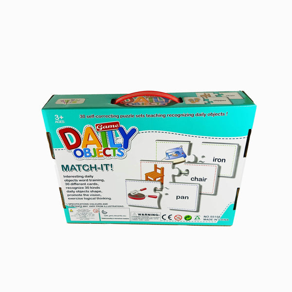 Daily Objects Match-It Puzzle: Fun Learning Game for Kids