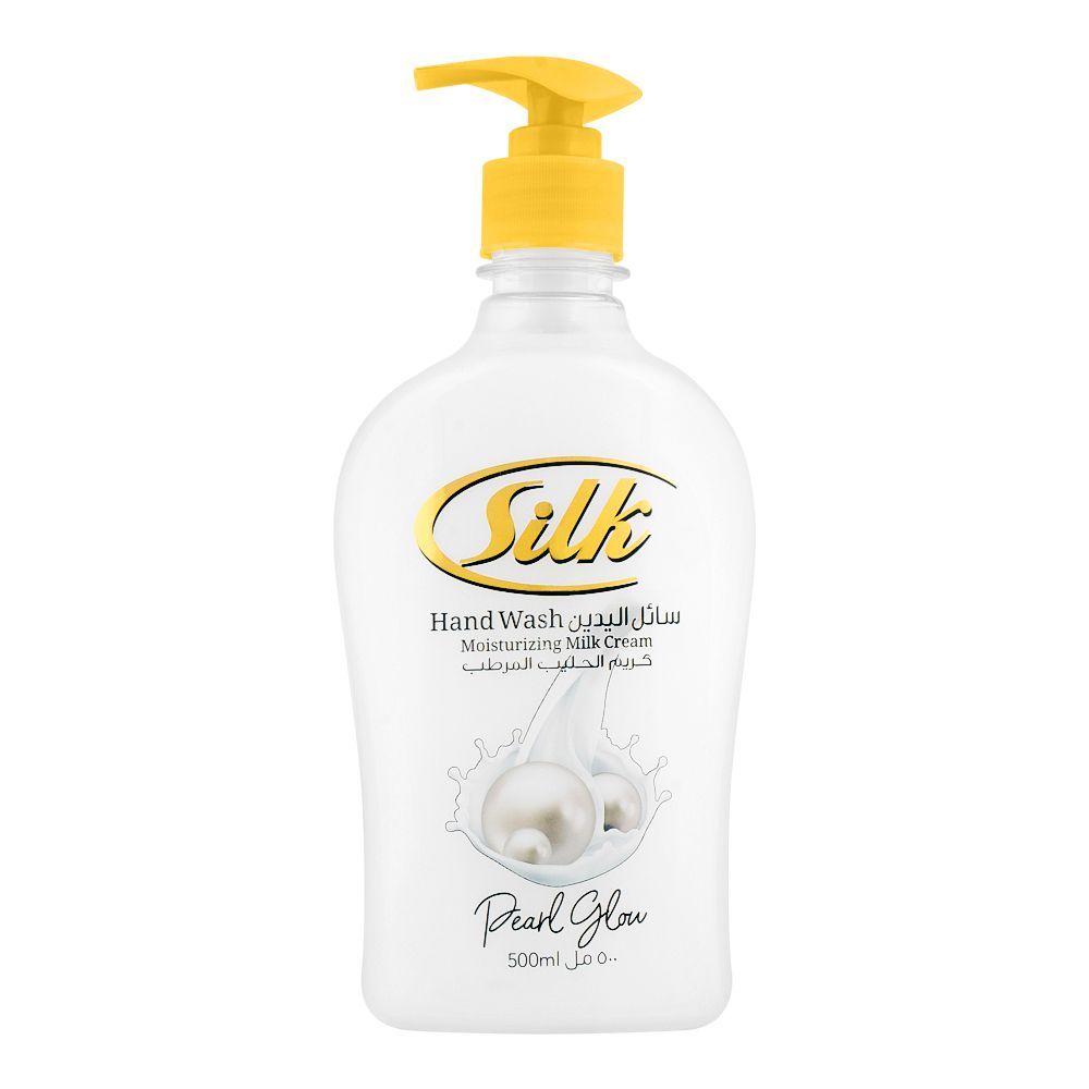 Silk Pearl Glow Natural Moisturizers Hand Wash, 500ml - Front View