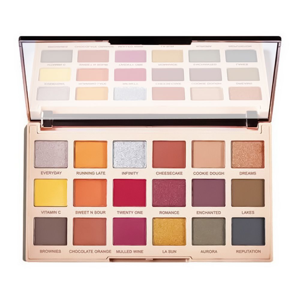 Makeup Revolution Soph X Ultra Eyeshadow Palette, Extra Spice, 18-Pack - Front View